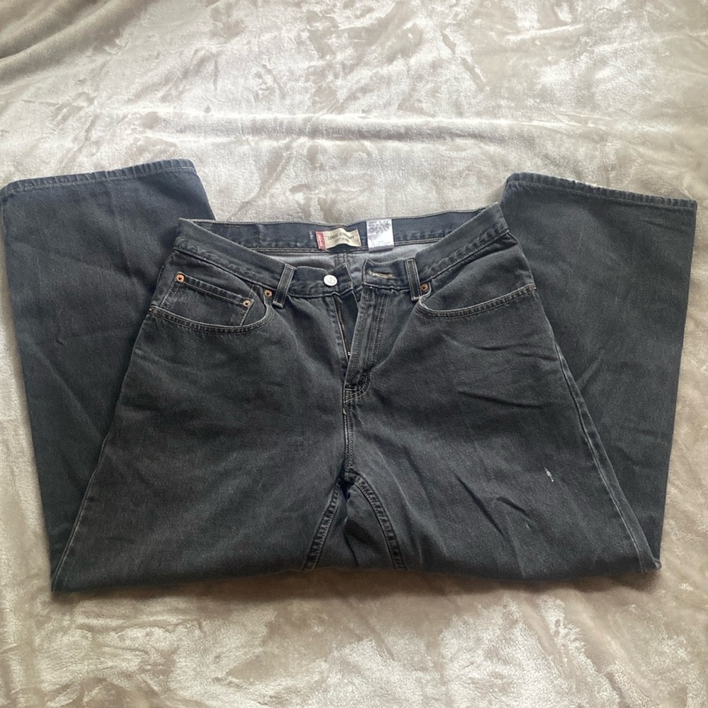 Levis loose fit black jeans